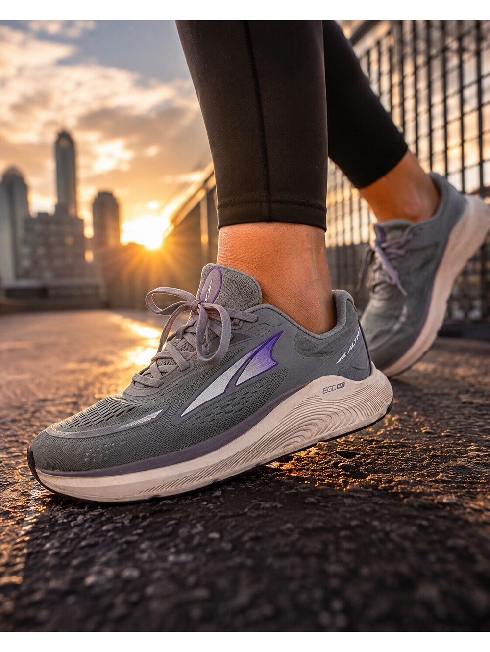 Altra Paradigm 6 Women's Running Shoes Size 9 Gray Purple AL0A5484254 Zero Drop